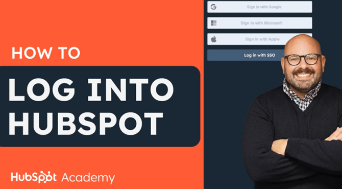Log into Hubspot