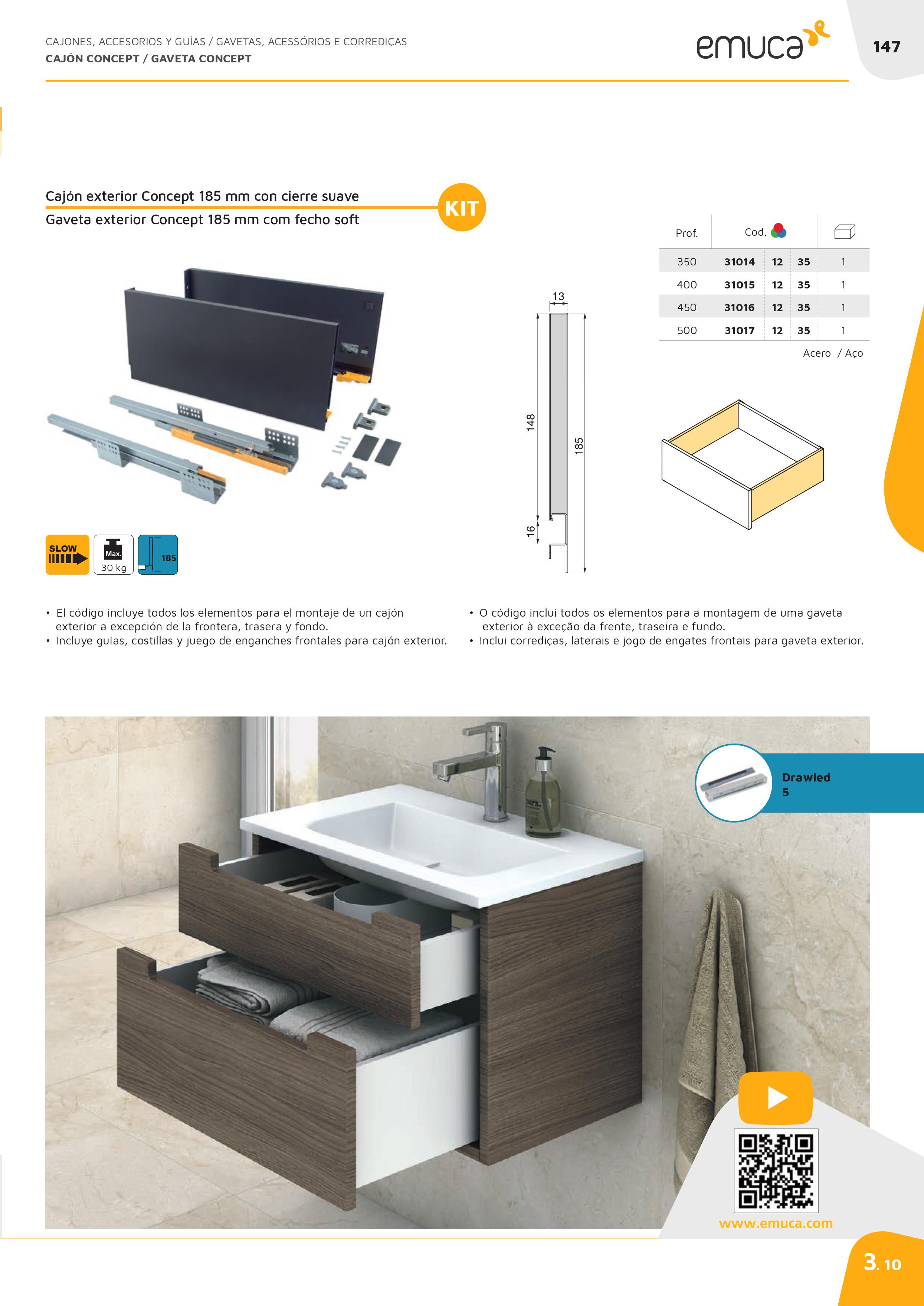 Drawers Technical Catalogue